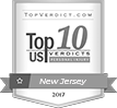 Top 10 Personal Injury Verdicts New Jersey Badge