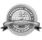 Avvo 10.0 Superb Rating - Top rated personal injury attorney